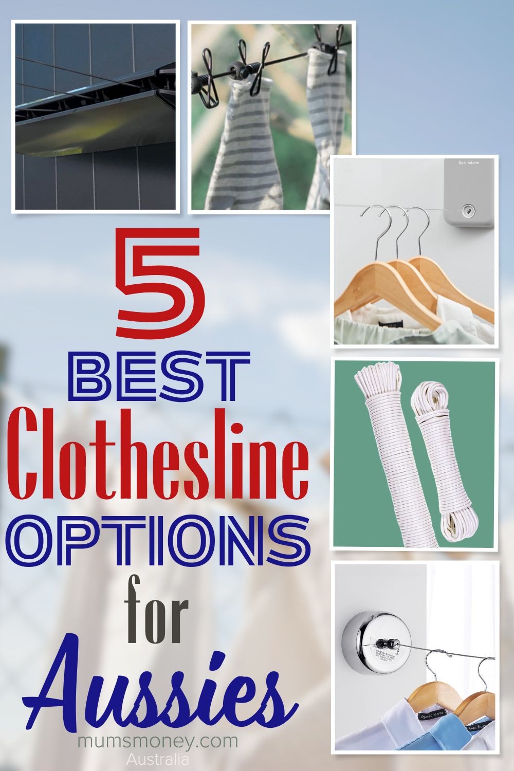 5 Best Clothesline Options for Aussies Pin Image