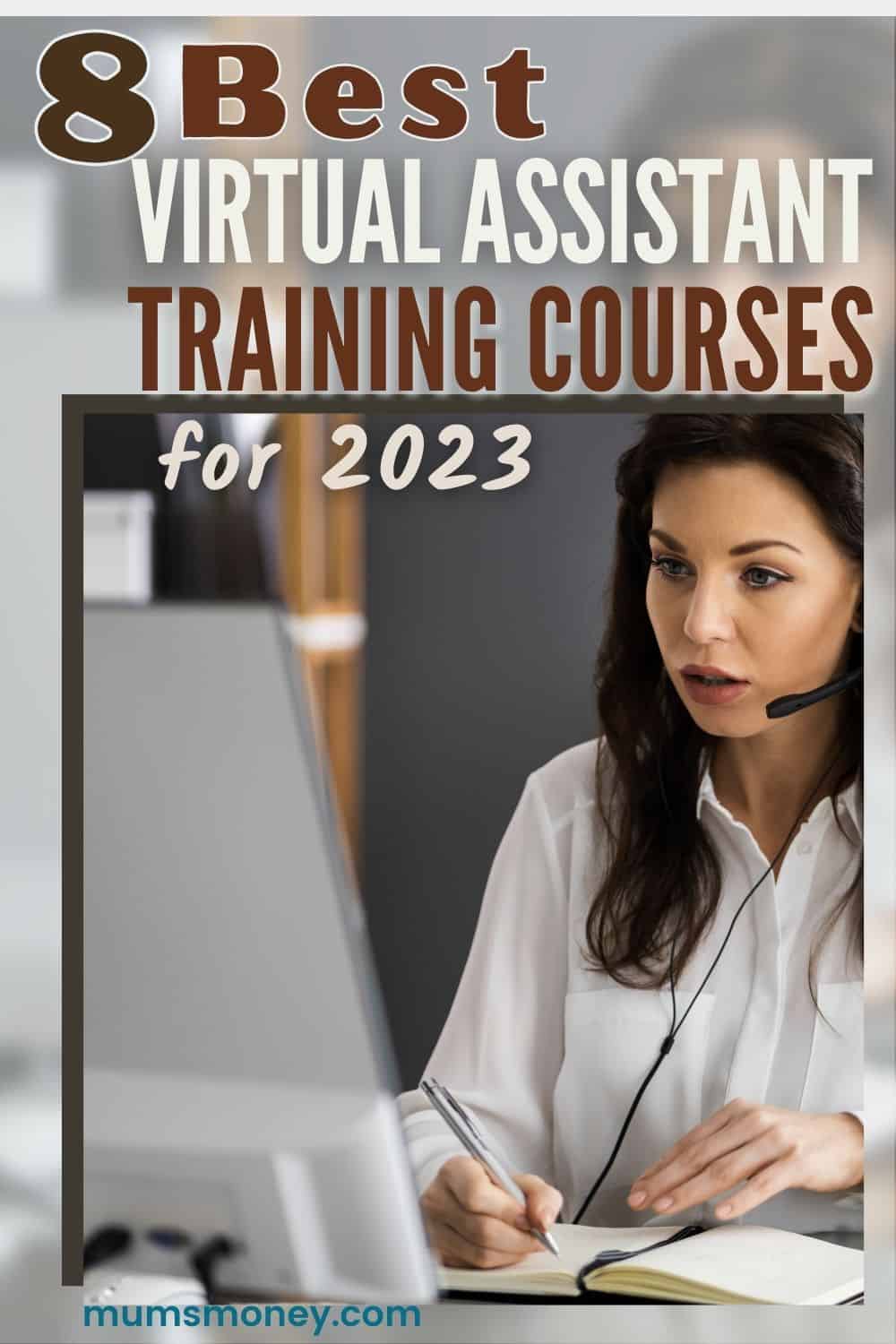 8 Best Virtual Assistant Training Courses for 2023 Pin Image