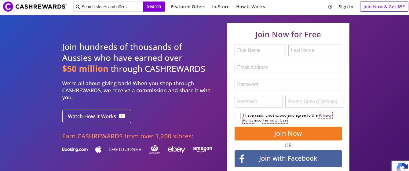 Cashrewards is definitely one of the top cashback sites for Australians.