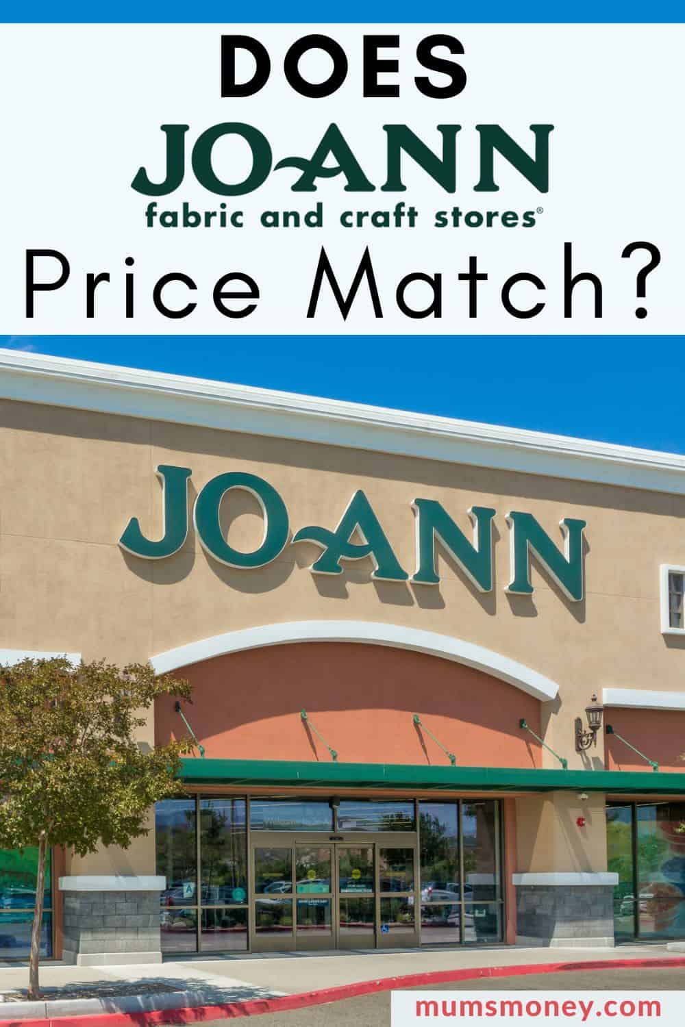 Photo showing a large building with the name Joann placed above the main entrance