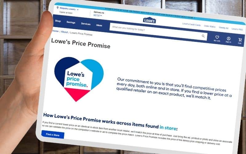 Does Lowes Price Match_Price Prom