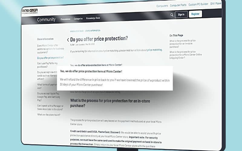 Price Adjustment_Does Micro Center Price Match