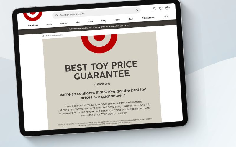 Does Target Australia Price Match