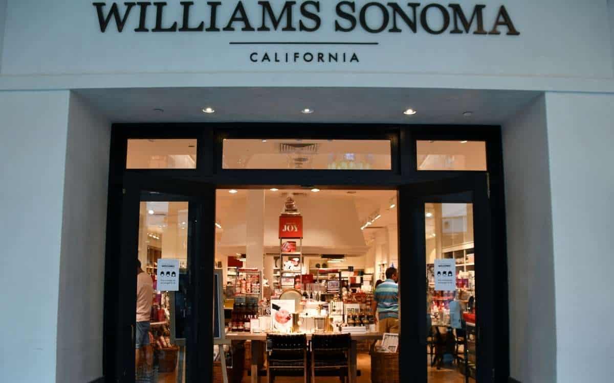 Williams Sonoma Store with kitchen wares inside