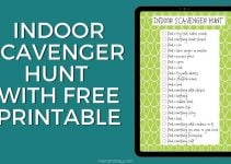 Fun Indoor Scavenger Hunt With Free Printable