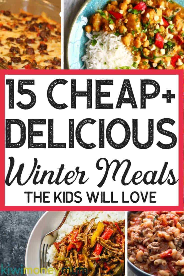 Looking for winter meals on a budget? Check out this list of kid-friendly and budget-friendly winter meals.