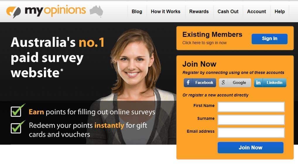 One of the best paid surveys Australia has to offer is MyOpinions