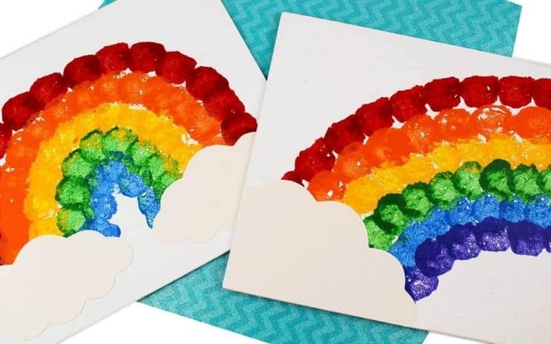 Rainy Day Activities Your Kids Will Love Content Image_Rainbow Cotton Ball Craft