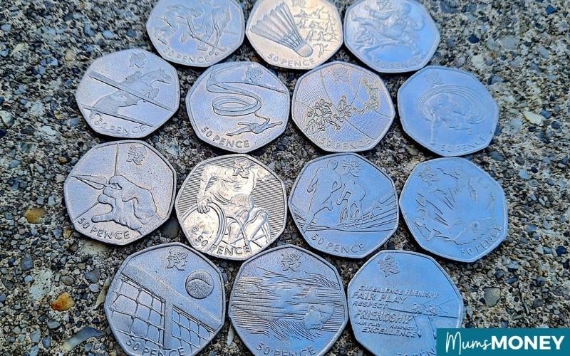 olympic 50p coins 14 in total