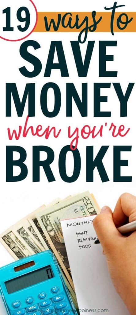 Need tips to save money when you're broke? 