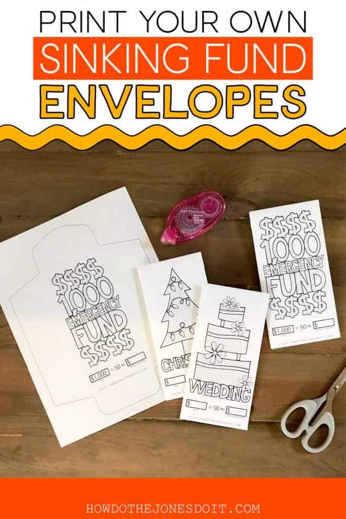 Free Printable Sinking Fund Envelopes