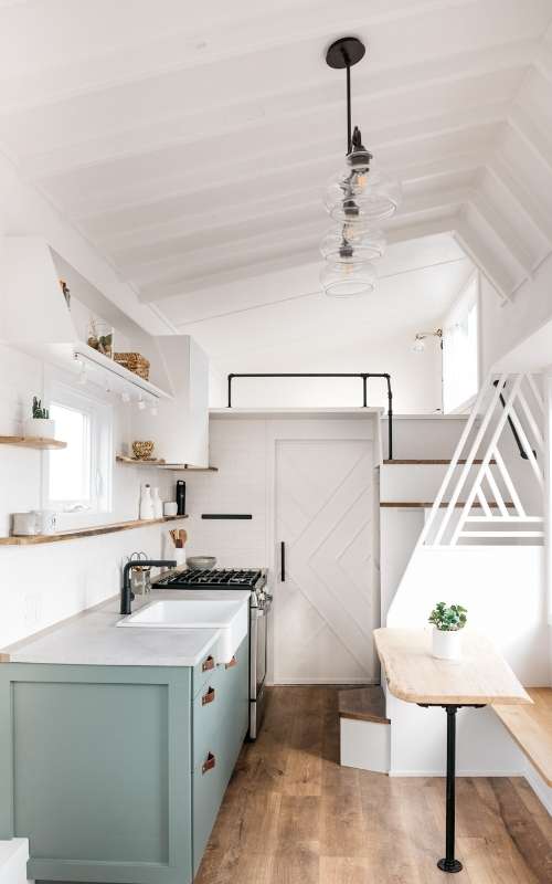 A small kitchen of a tiny house _Cheapest way to live