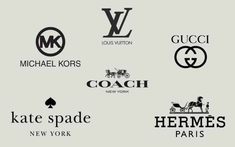 Image showing the names of the bags' brands