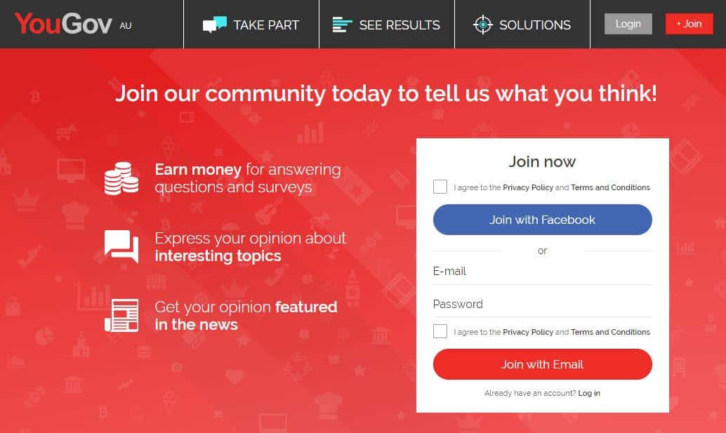 australian survey site YouGov is worth joining